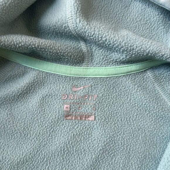 Nike Dri-Fit Hoodie Full Zip Sweatshirt Mint Green Women's Jacket Running Gym - Picture 5 of 12
